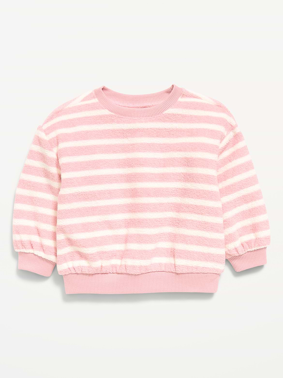 Striped Crew-Neck Sweatshirt for Baby