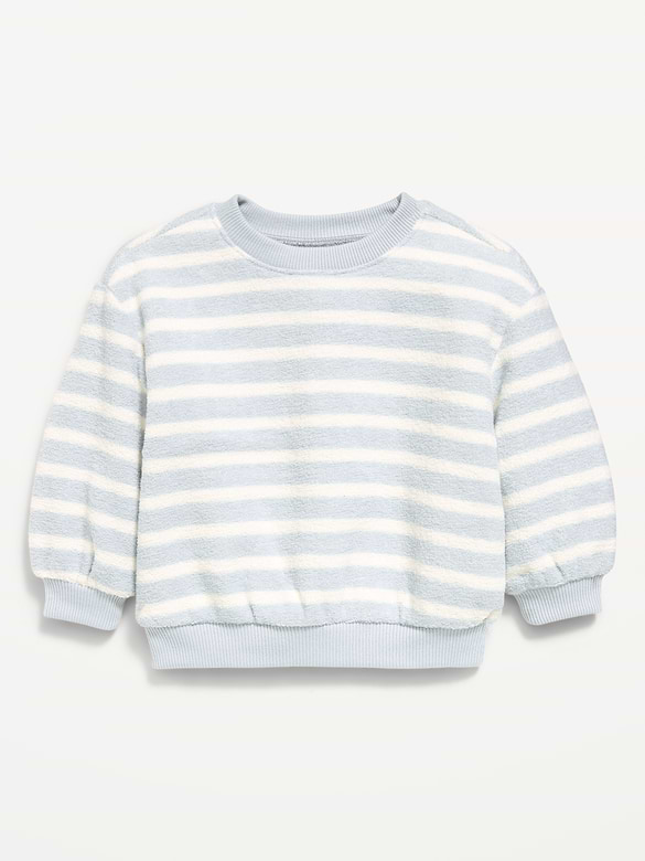Striped Crew-Neck Sweatshirt for Baby