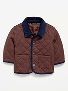 Image number 1 showing, Quilted Twill Barn Coat for Baby