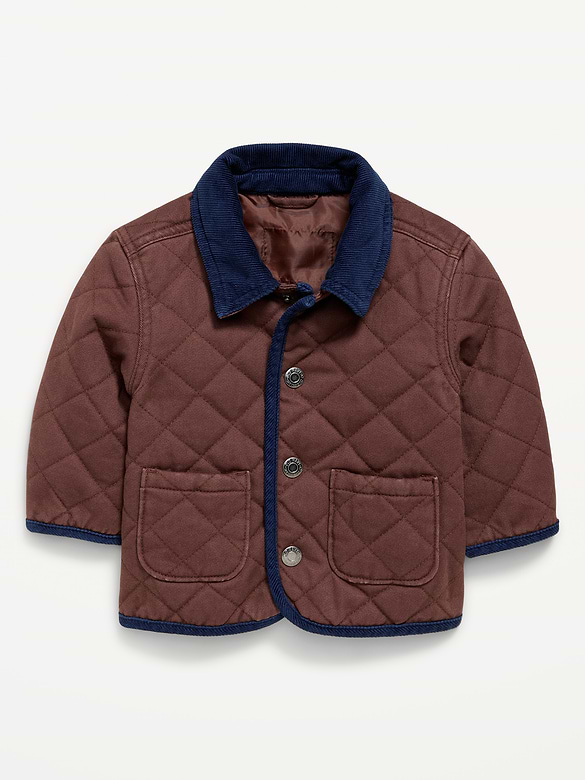 Quilted Twill Barn Coat for Baby