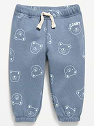 L'image numéro 1 présente Pantalon en coton ouaté à motif et à logo pour bébé