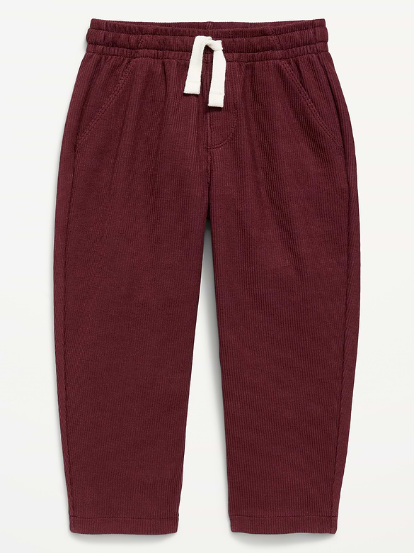 Barrel-Leg Knit Pants for Toddler Boys