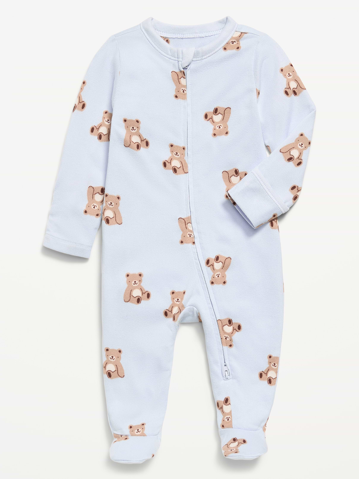 Image number 1 showing, 2-Way-Zip Sleep & Play Footed One-Piece for Baby