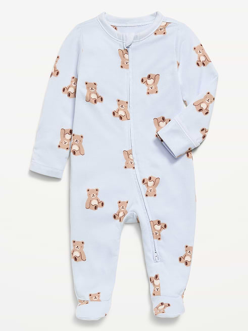 SoftMode SoftMode 2-Way-Zip Sleep & Play Footed One-Piece for Baby on clearance at Old Navy — 33% off