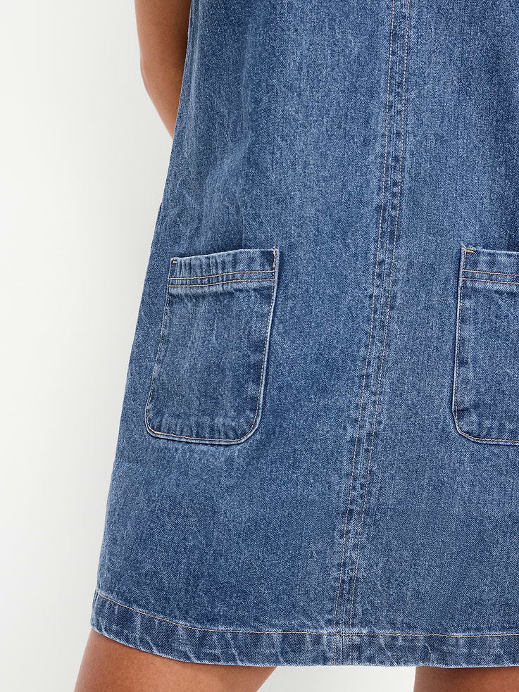 Image number 6 showing, Patch Pocket Denim Mini Dress