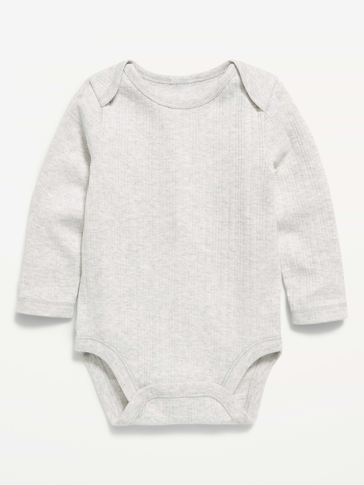 Image number 1 showing, Long-Sleeve Ribbed Bodysuit for Baby
