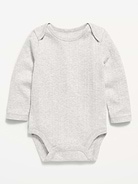 Image number 1 showing, Long-Sleeve Ribbed Bodysuit for Baby