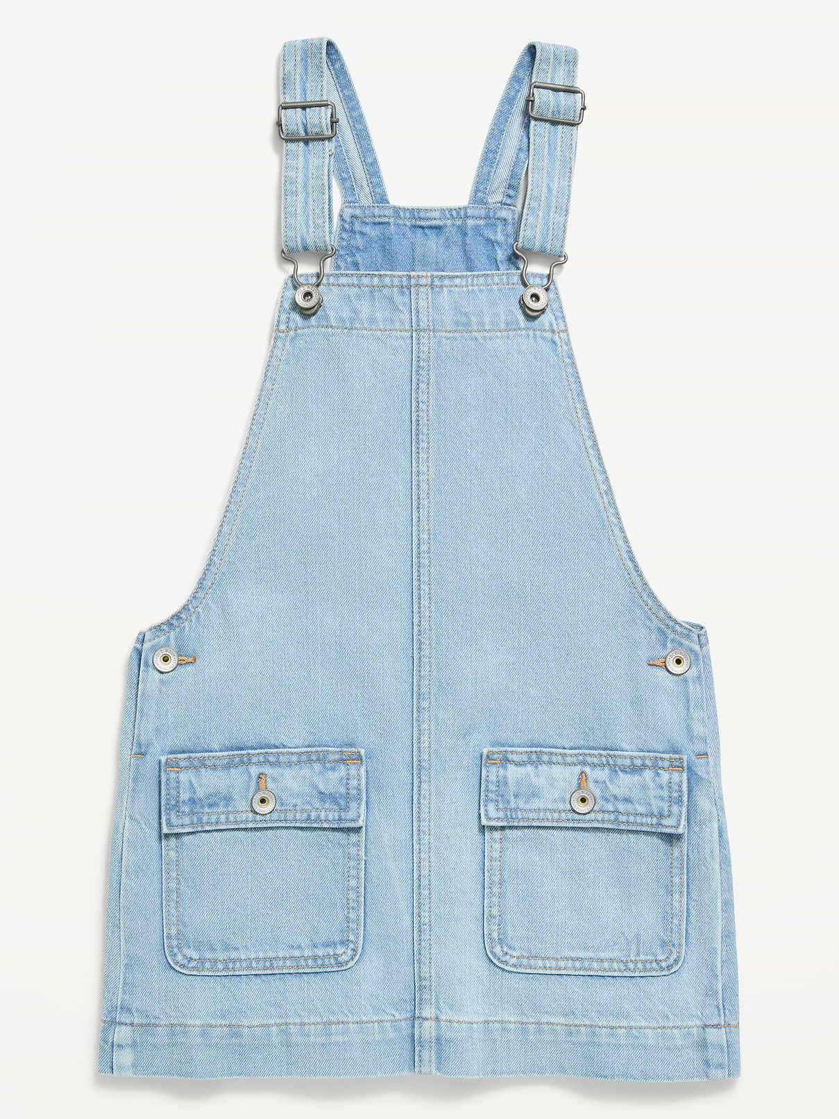 Image number 1 showing, Denim Skirtall Dress for Girls