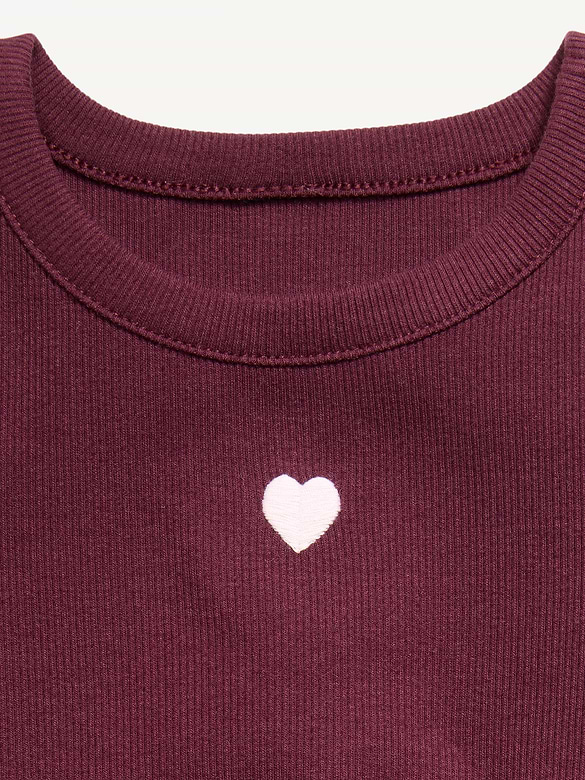 Short-Sleeve Ringer Graphic T-Shirt for Toddler Girls