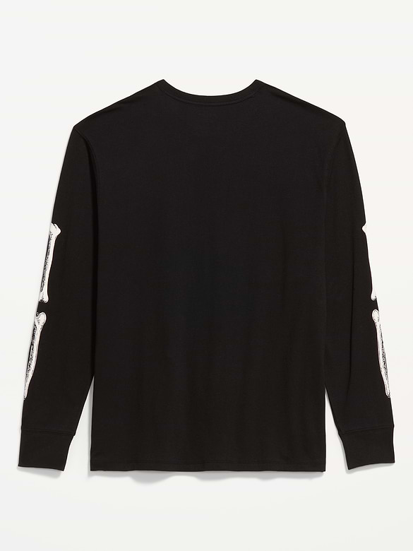 Loose Rotation Long-Sleeve Graphic T-Shirt