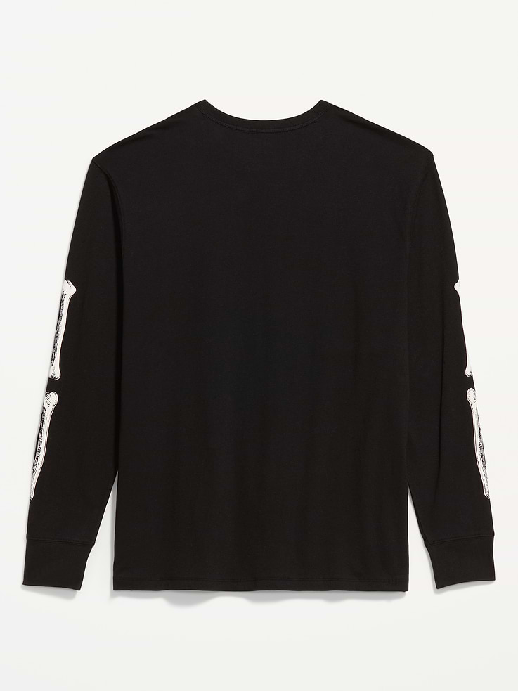 Image 3 of 3, Loose Rotation Long-Sleeve Graphic T-Shirt