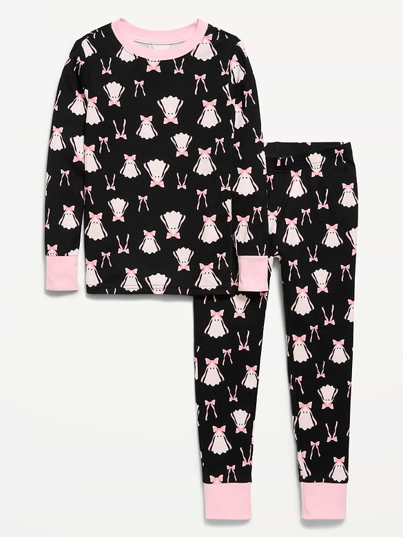 Printed Snug-Fit Graphic Pajama Set for Girls