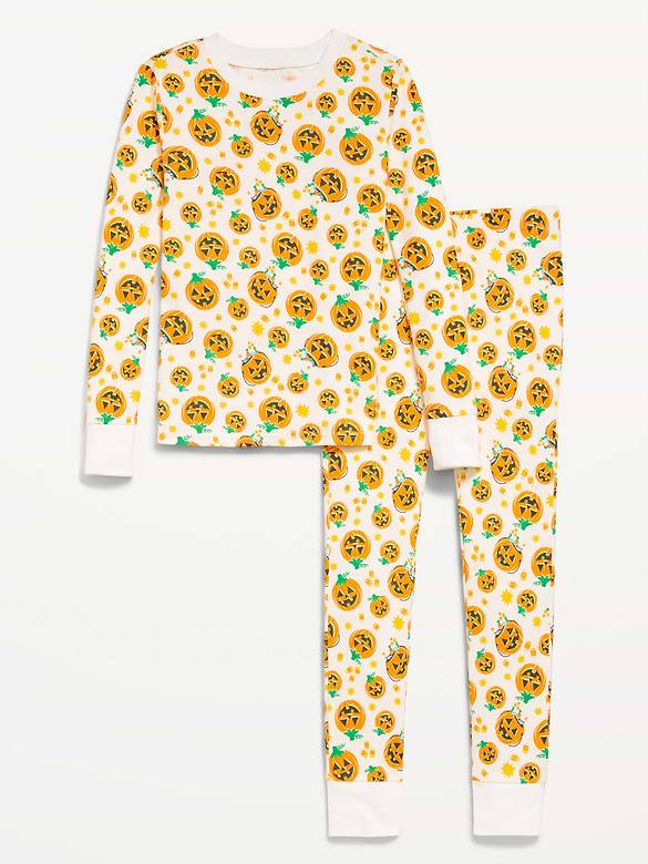 Printed Snug-Fit Graphic Pajama Set for Girls