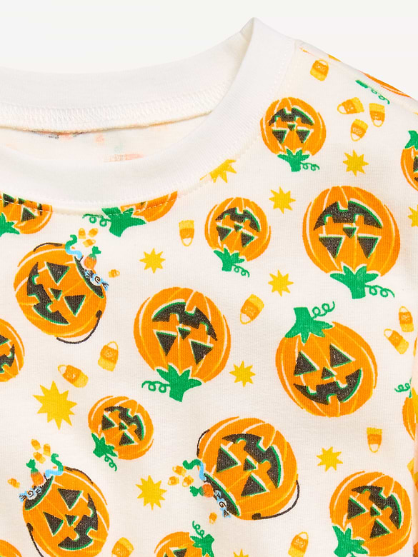 Printed Snug-Fit Graphic Pajama Set for Girls