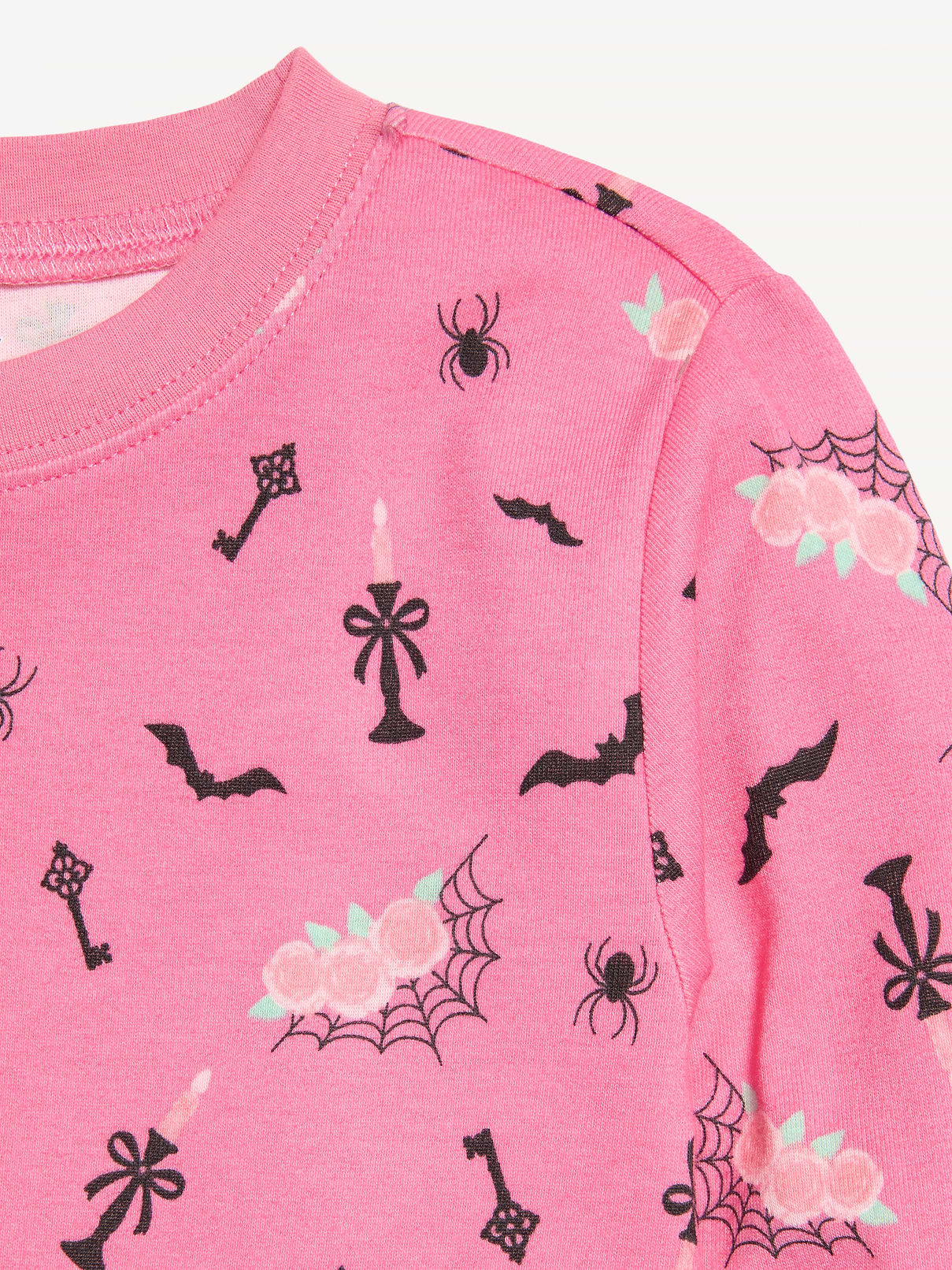 Image number 2 showing, Printed Snug-Fit Graphic Pajama Set for Girls