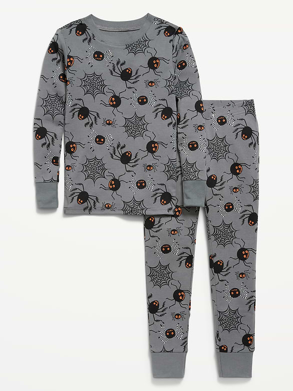 Pyjama ajusté à motif et à imprimé pour fille