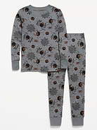 Image number 1 showing, Printed Snug-Fit Graphic Pajama Set for Girls
