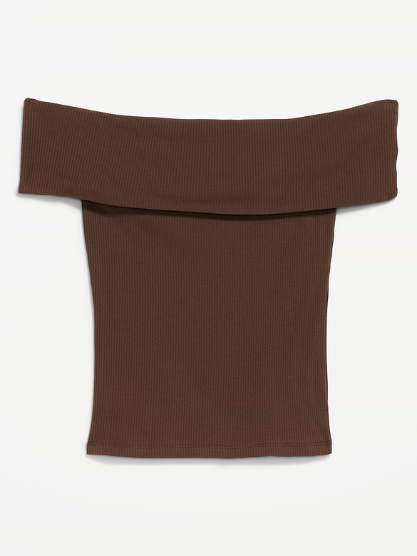 Off-The-Shoulder Fitted Top