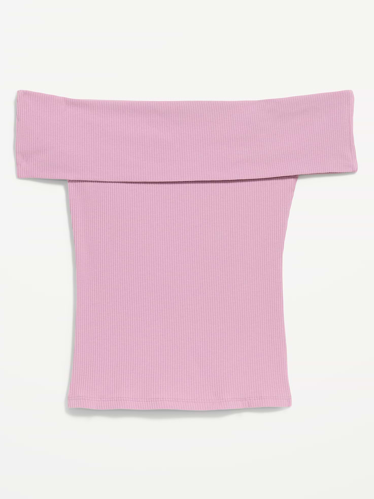 Image number 4 showing, Off-The-Shoulder Fitted Top