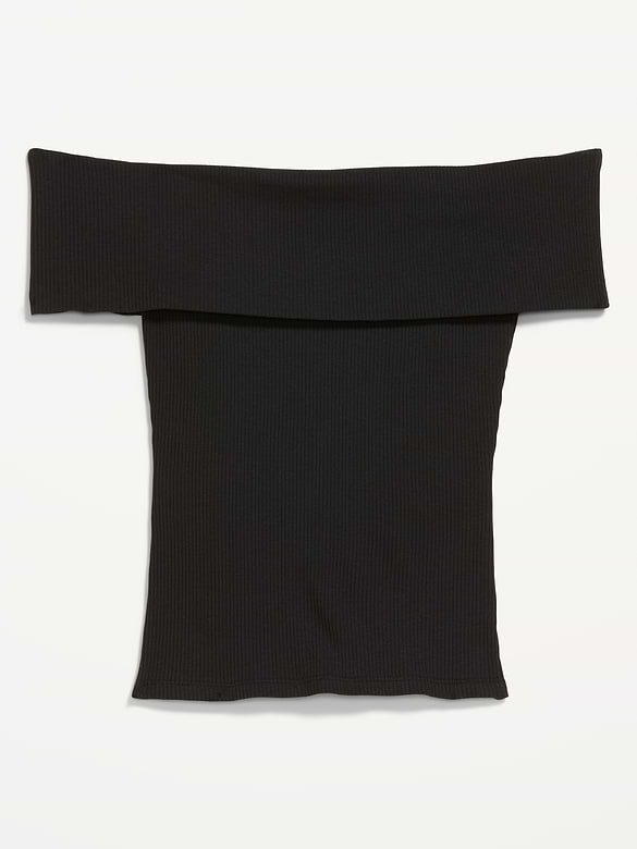 Off-The-Shoulder Fitted Top