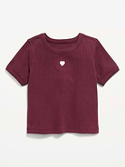 Image number 1 showing, Short-Sleeve Ringer Graphic T-Shirt for Toddler Girls
