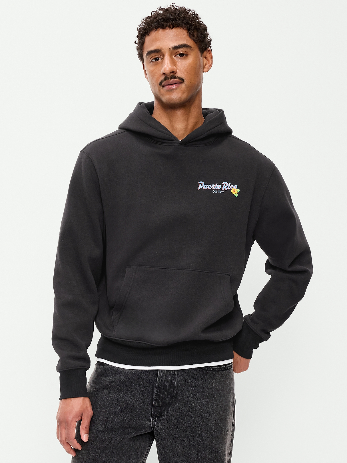 Logo-Graphic Popover Hoodie | Old Navy