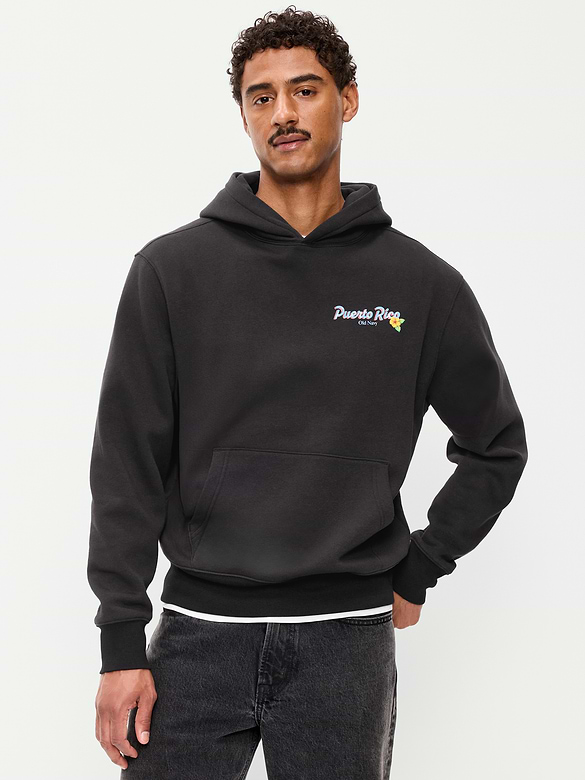 Logo-Graphic Popover Hoodie