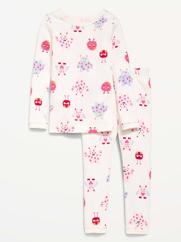 Snug-Fit Graphic Pajama Set for Toddler & Baby