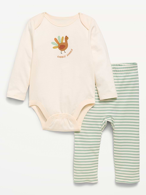 Long Long-Sleeve Bodysuit and Leggings Set for Baby on clearance at Old Navy — 50% off