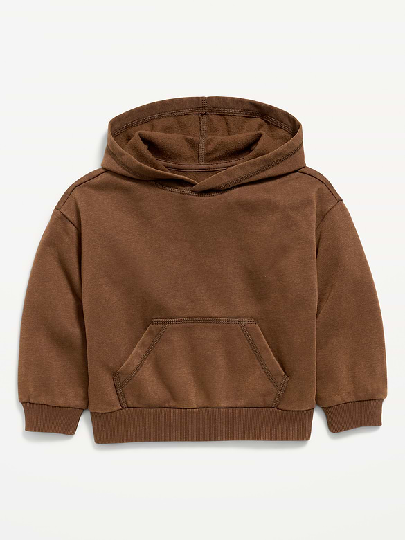 Oversized Boxy Washed Pullover Hoodie for Toddler Boys