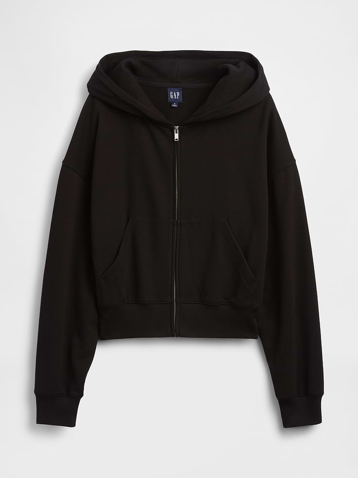 Image number 6 showing, VintageSoft Terry Oversized Wedge Zip Hoodie