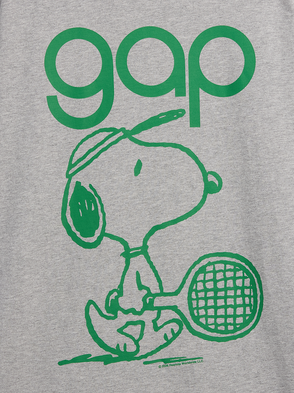 Snoopy Logo Relaxed Graphic T-Shirt