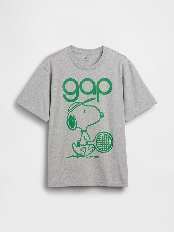Snoopy Logo Relaxed Graphic T-Shirt