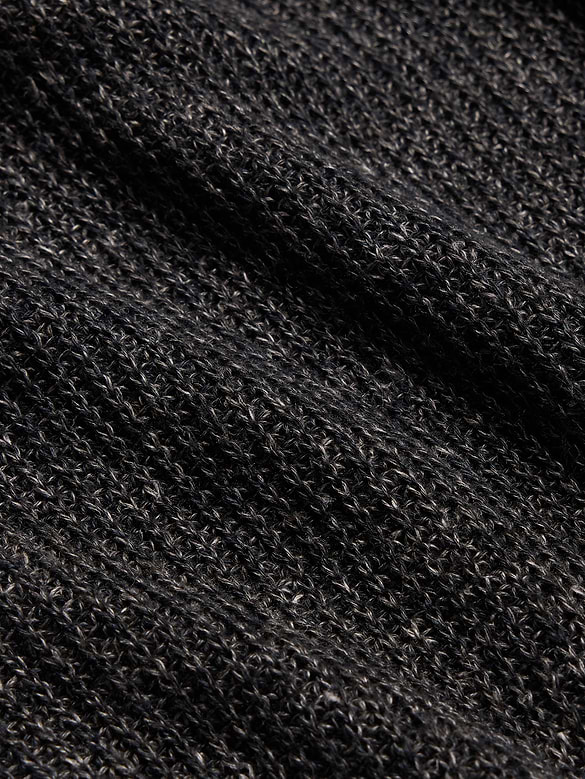 Polo en lin et coton à col polo tricoteuse