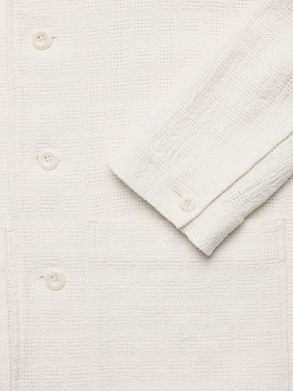 Basketweave Shirt Jacket