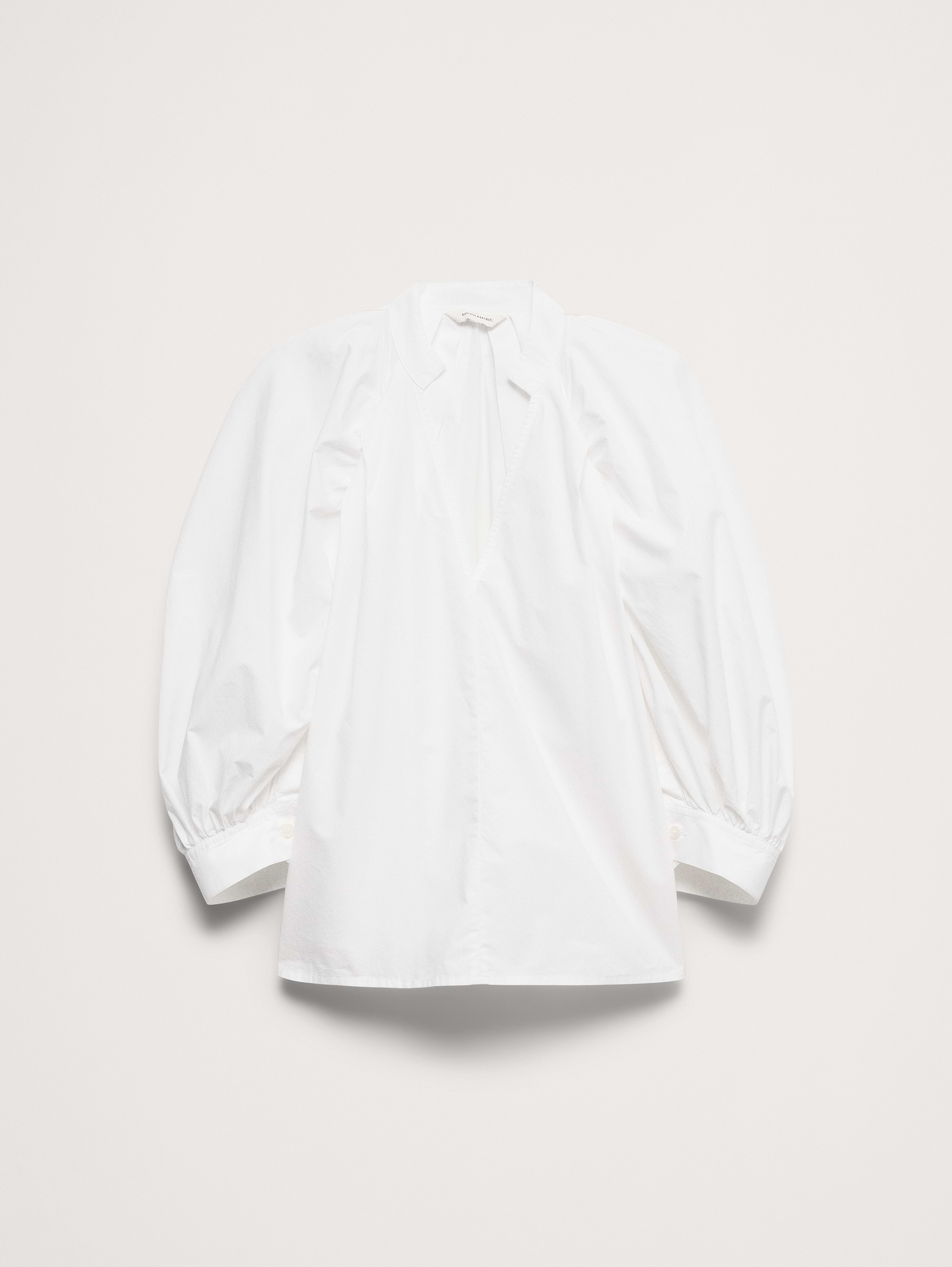Image number 4 showing, Cotton Poplin Split-Neck Top