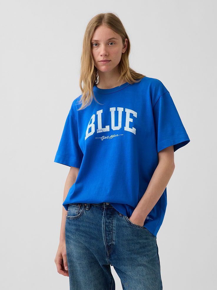 Image number 4 showing, Get Blue Relaxed Logo T-Shirt