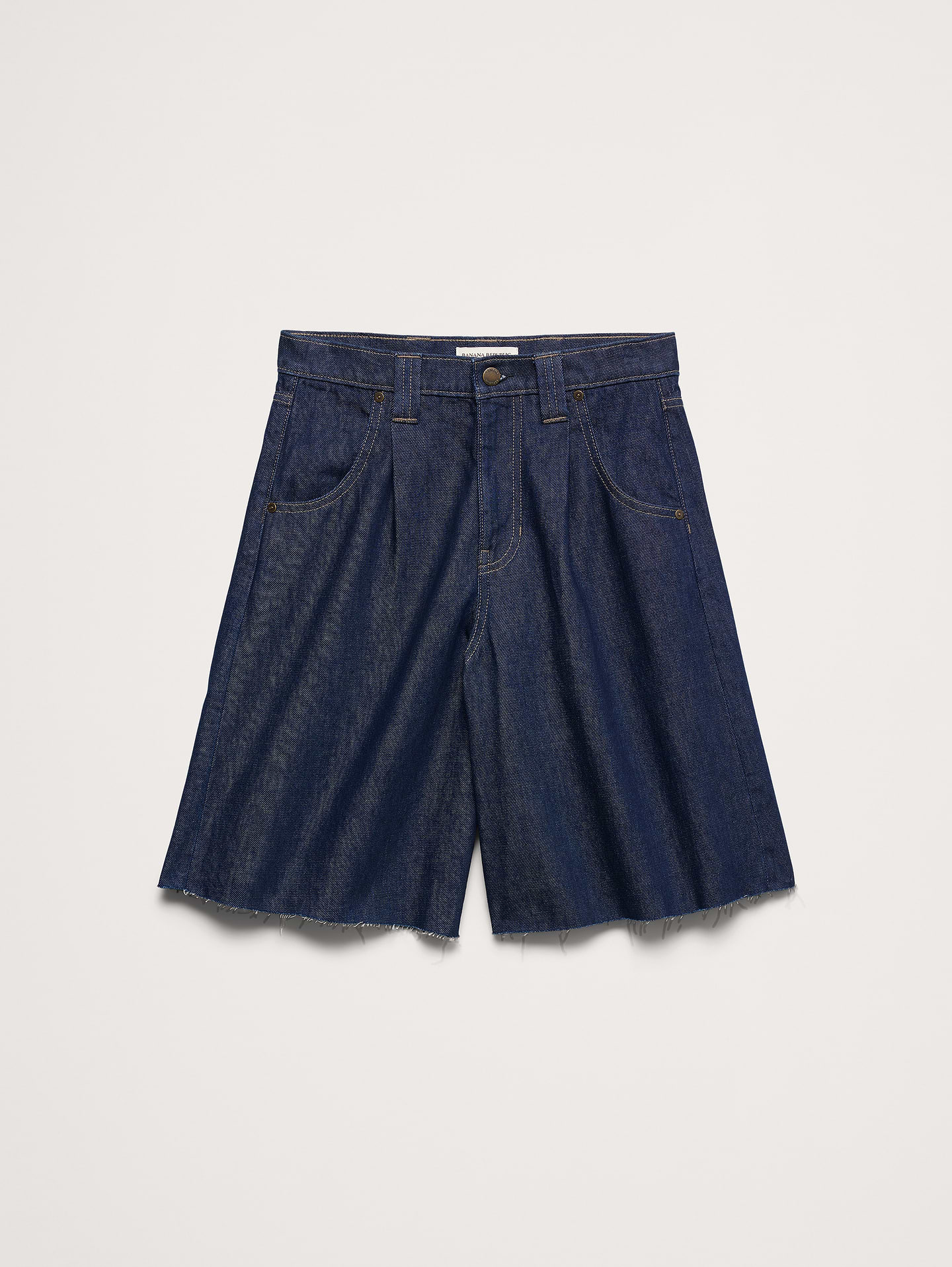Image number 5 showing, Low-Rise Denim Bermuda Short