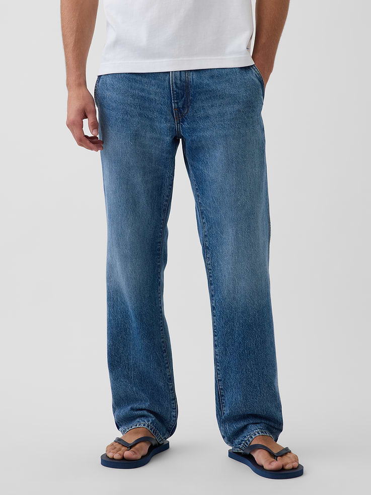 Image number 2 showing, Get Blue Relaxed Straight Trouser Jeans