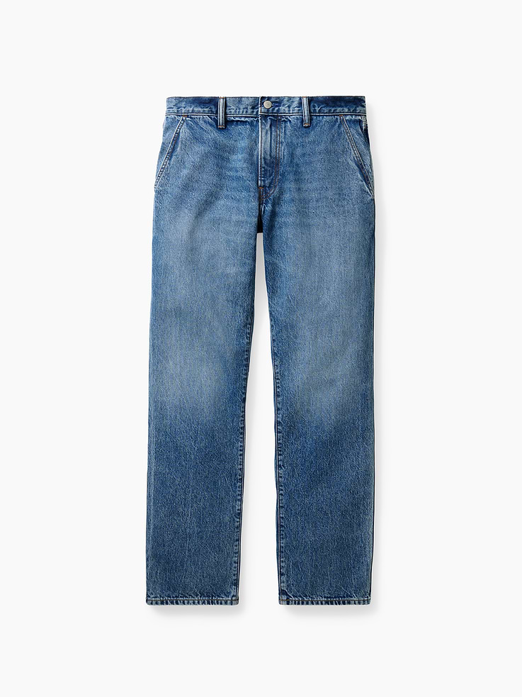 Image number 7 showing, Get Blue Relaxed Straight Trouser Jeans