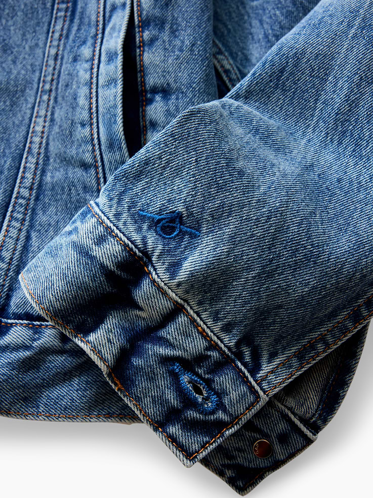 Image number 6 showing, Get Blue Relaxed Icon Denim Jacket