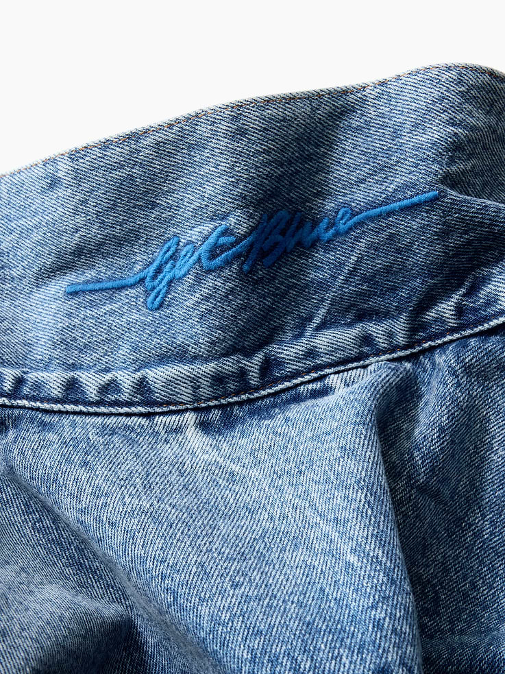 Image number 5 showing, Get Blue Relaxed Icon Denim Jacket