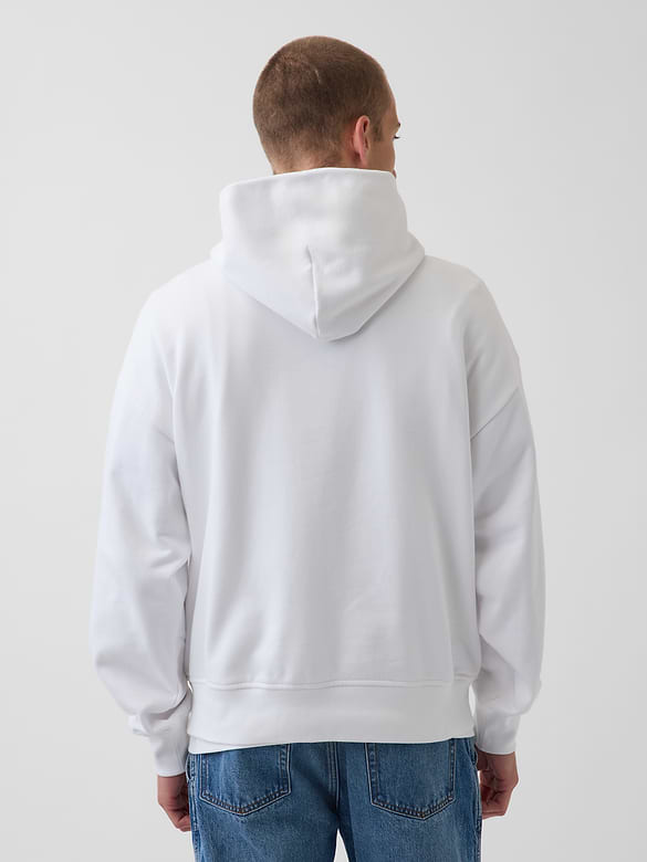 Get Blue Heavyweight French Terry Logo Hoodie