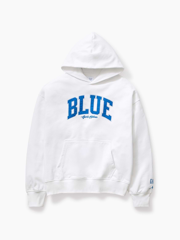 Get Blue Heavyweight French Terry Logo Hoodie