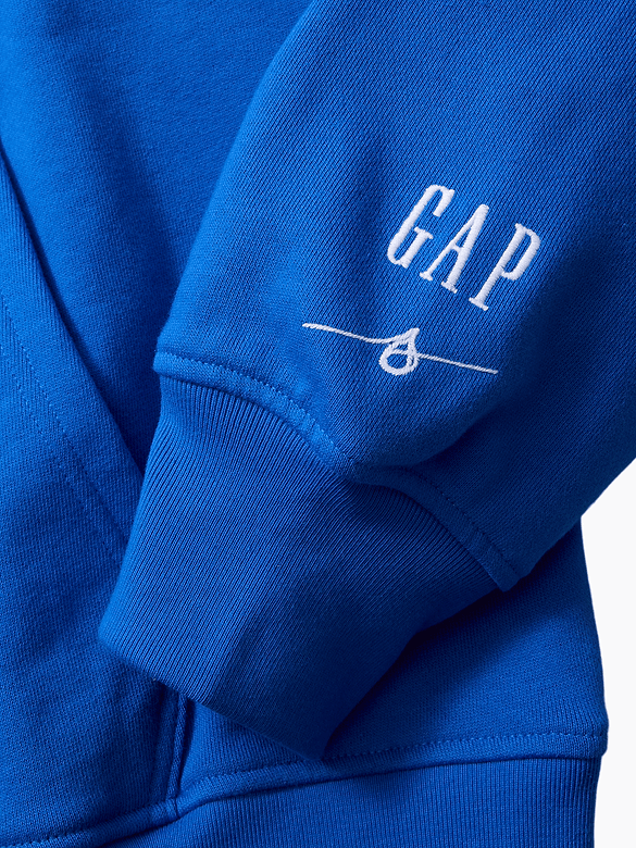 Get Blue Heavyweight French Terry Logo Hoodie