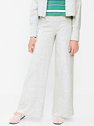Image number 1 showing, Foldover Jersey Knit Wide-Leg Pants for Girls
