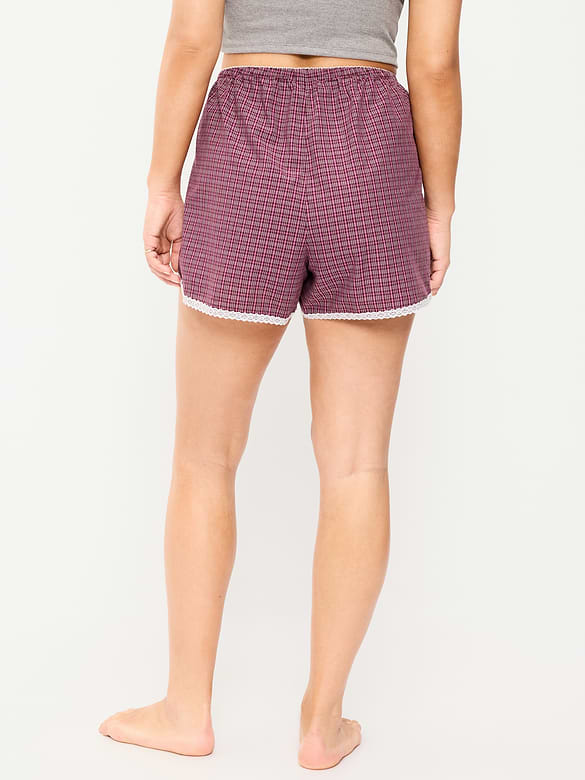 Classic Poplin Boxer Pajama Shorts