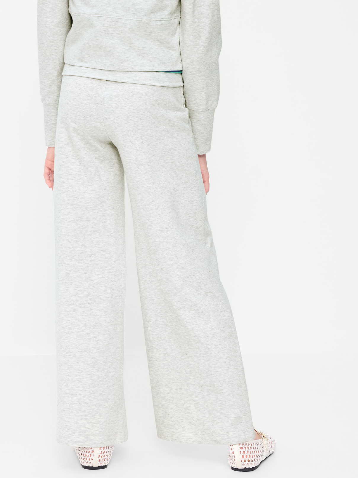 Image number 2 showing, Foldover Jersey Knit Wide-Leg Pants for Girls