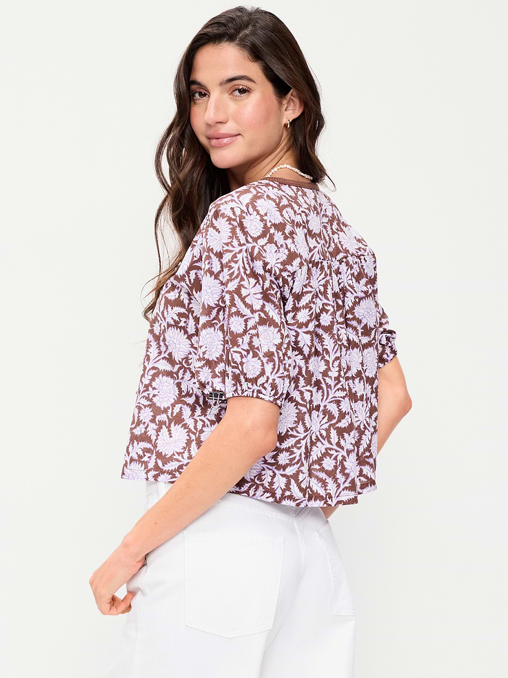 Image number 2 showing, Short-Sleeve Beaded Top