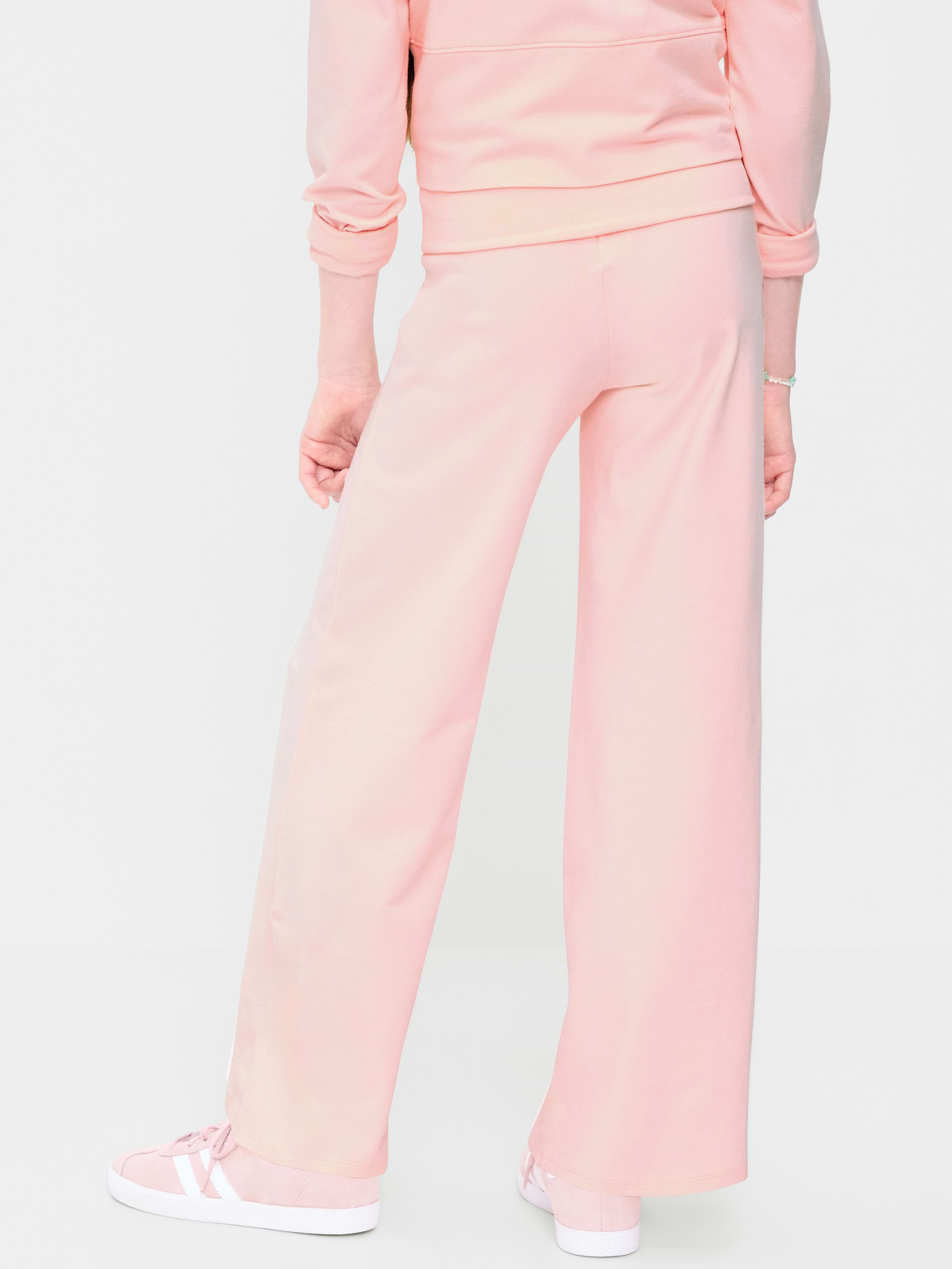 Image number 2 showing, Foldover Jersey Knit Wide-Leg Pants for Girls